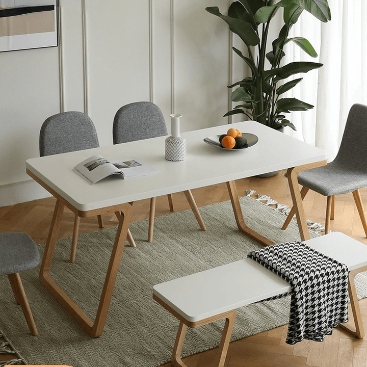 Gizela Dining Table & Bench - HomeCozify