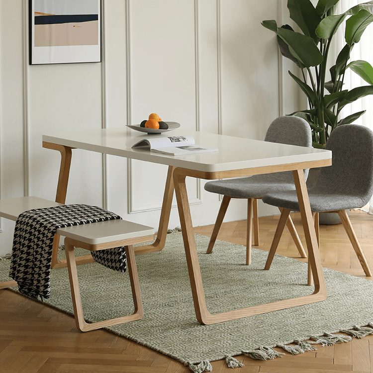 Gizela Dining Table & Bench - HomeCozify