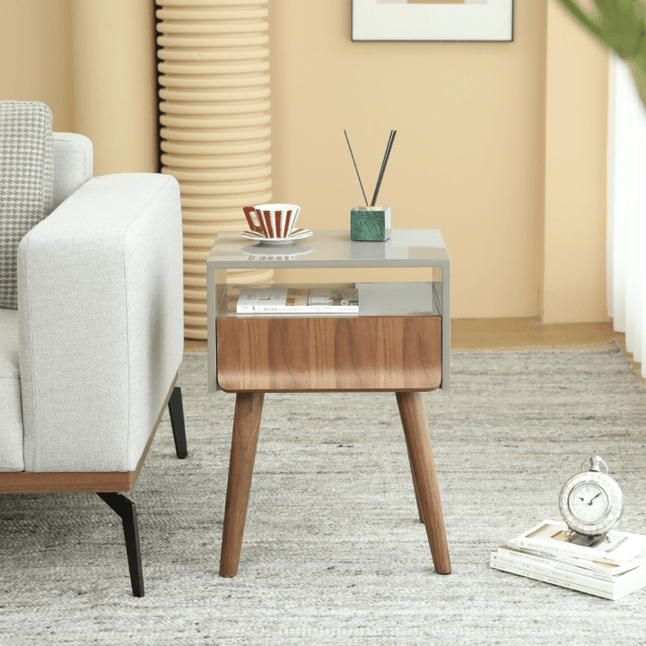 Gizi 1 - Drawer Nightstand - HomeCozify