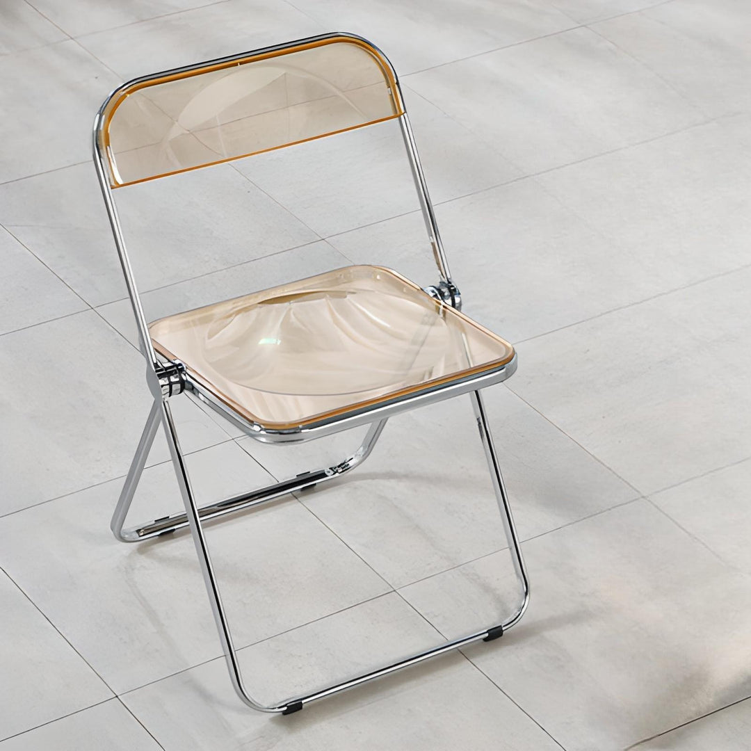 Greta Acrylic Folding Dining Chair - HomeCozify