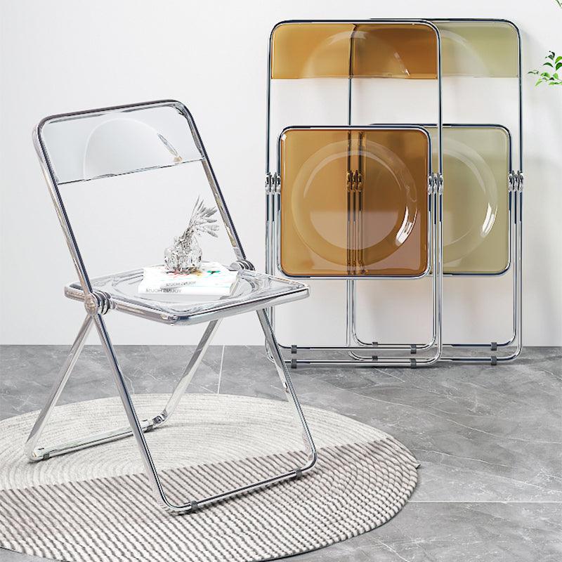 Greta Acrylic Folding Dining Chair (Set of 2) - HomeCozify