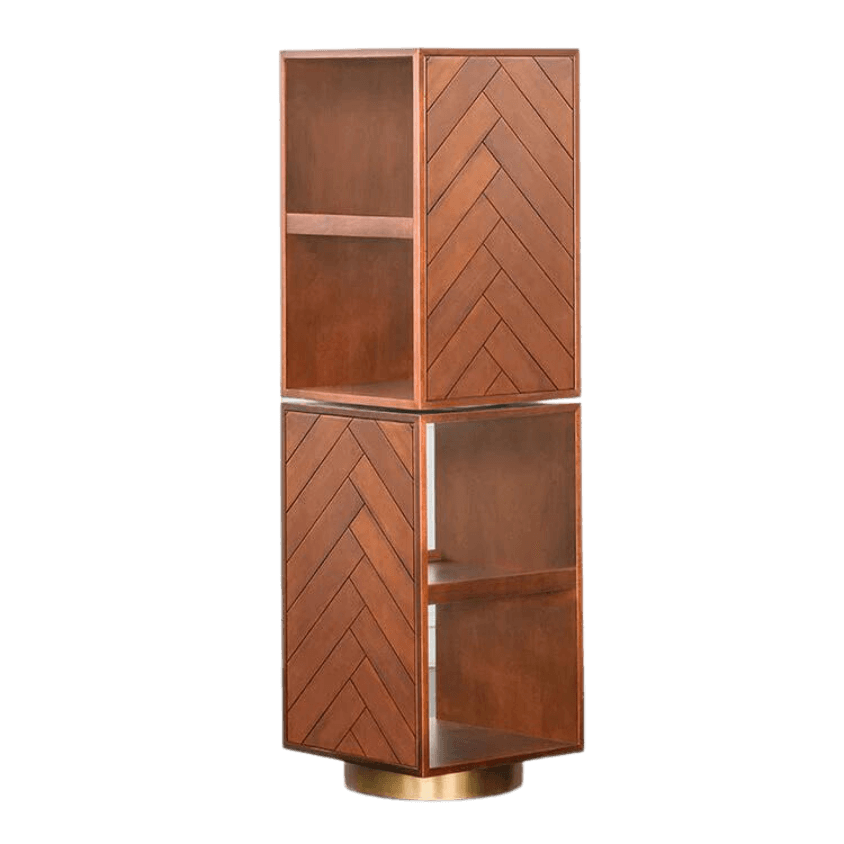 Gunilla Rotating Cube Bookcase - HomeCozify