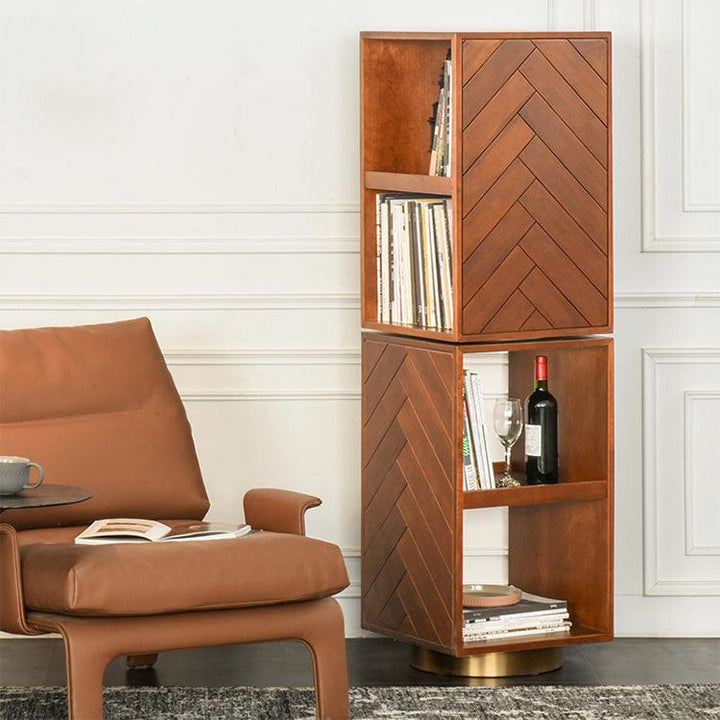 Gunilla Rotating Cube Bookcase - HomeCozify