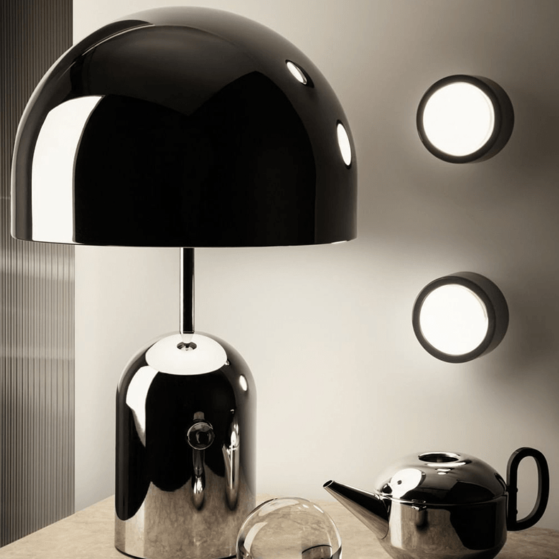 Hadly Metal Mushroom Table Lamp - HomeCozify