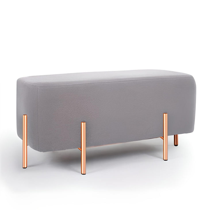 Halina Rectangle Ottoman - HomeCozify