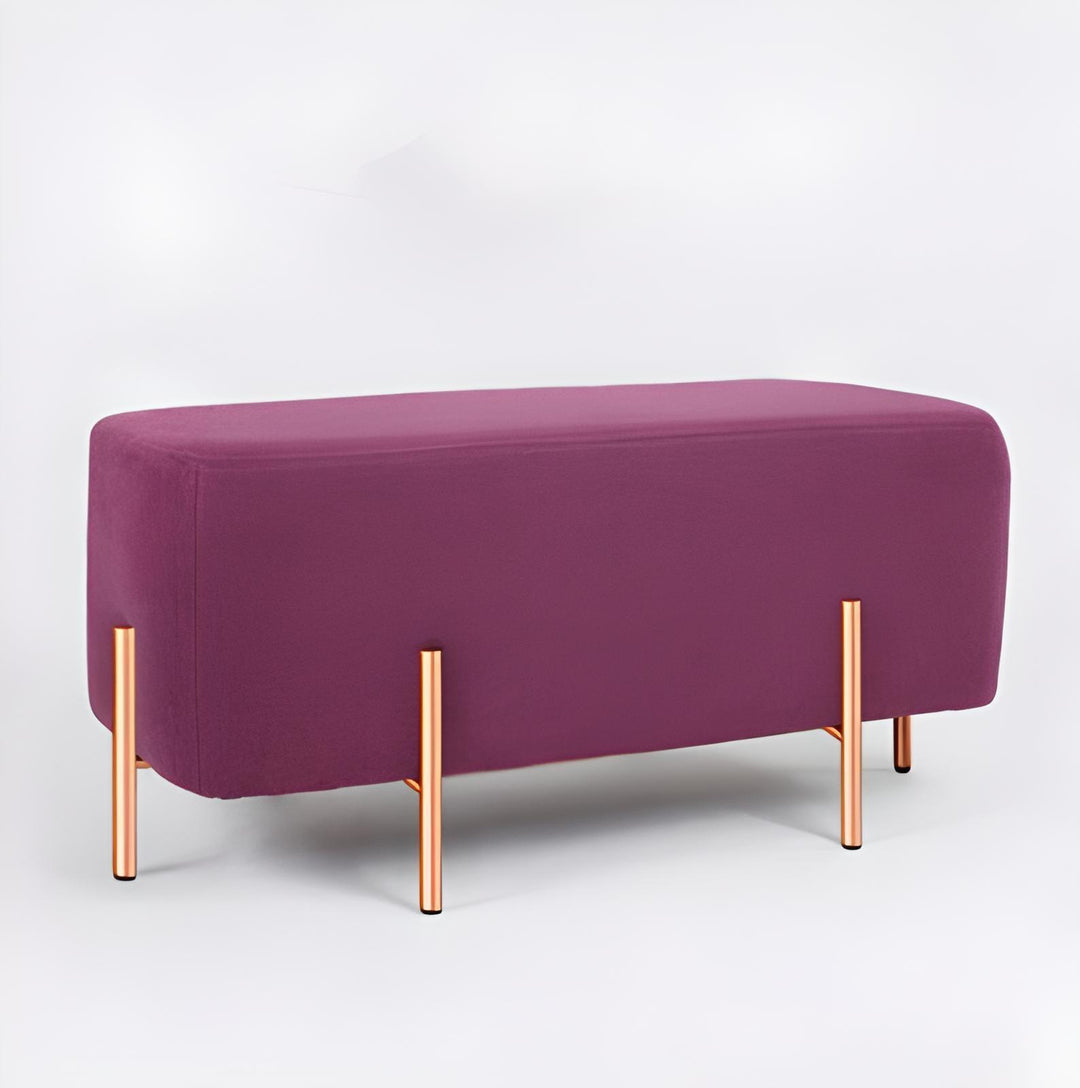 Halina Rectangle Ottoman - HomeCozify