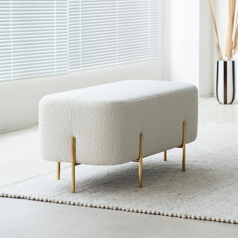 Halina Rectangle Ottoman - HomeCozify