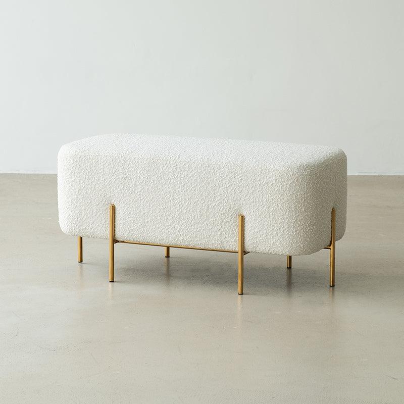 Halina Rectangle Ottoman - HomeCozify