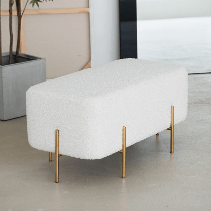 Halina Rectangle Ottoman - HomeCozify