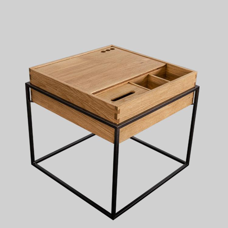 Ingrid Solid Wood End Table - HomeCozify