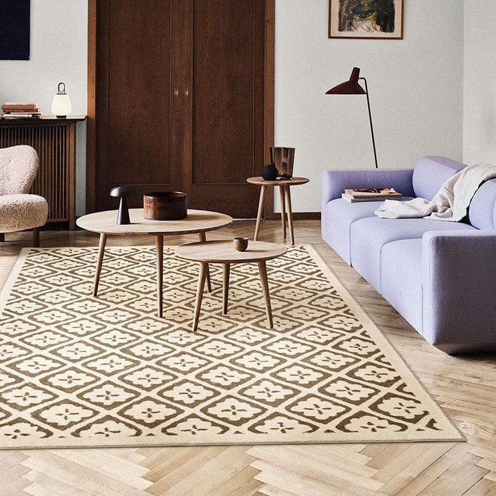 Irene Beige Area Rug - HomeCozify