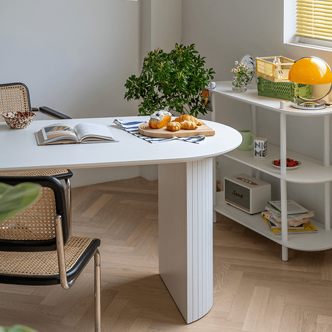 Ismael Oval Dining Table - HomeCozify