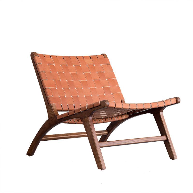 Ivana Leather Folding Chair - HomeCozify