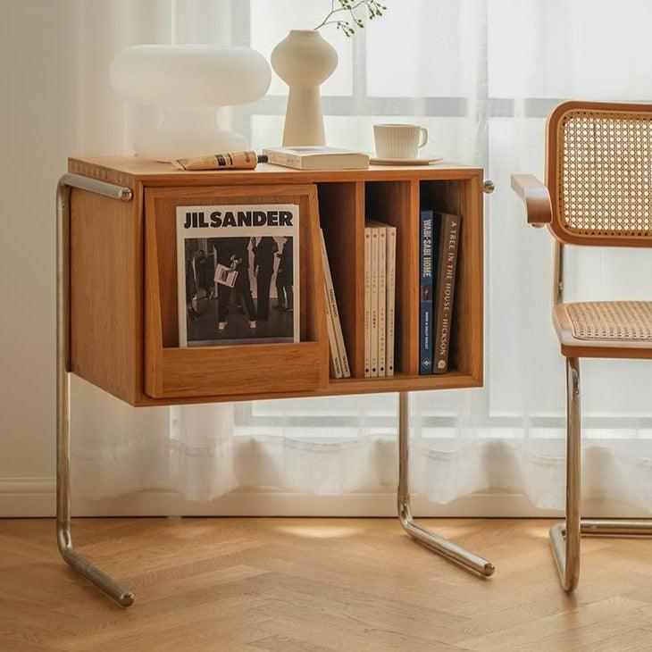 Ivanna Solid Cherrywood Accent Cabinet/Side Table - HomeCozify