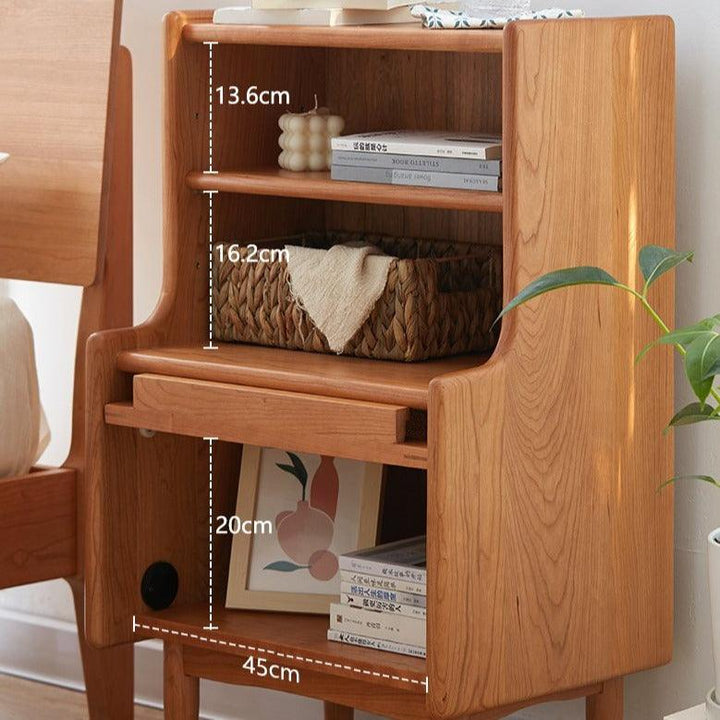 Jago 1 - Drawer Solid Wood Nightstand - HomeCozify