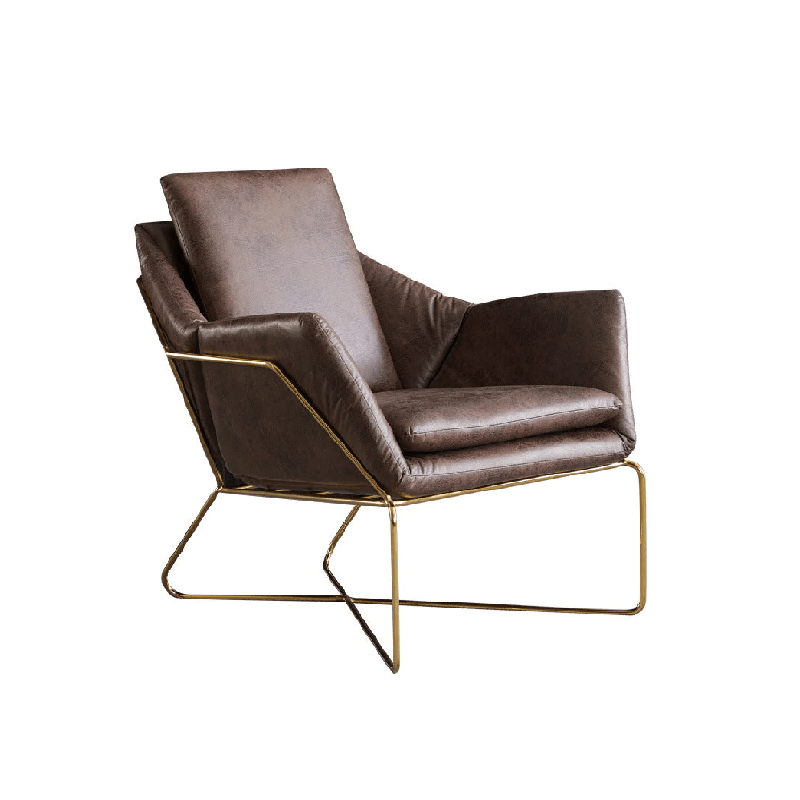 Jean Leather Armchair - HomeCozify