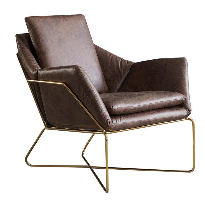 Jean Leather Armchair - HomeCozify