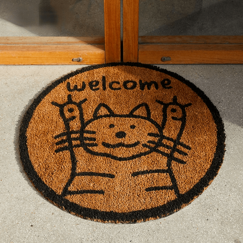 Jeanne Natural Coco Non-Slip Door Mat - HomeCozify