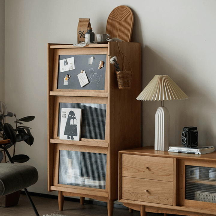 Kalman Wood Bookcase & Cabinet - HomeCozify