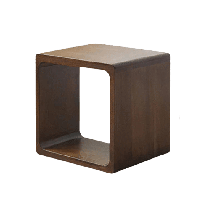 Kari Solid Wood Storage End Table - HomeCozify