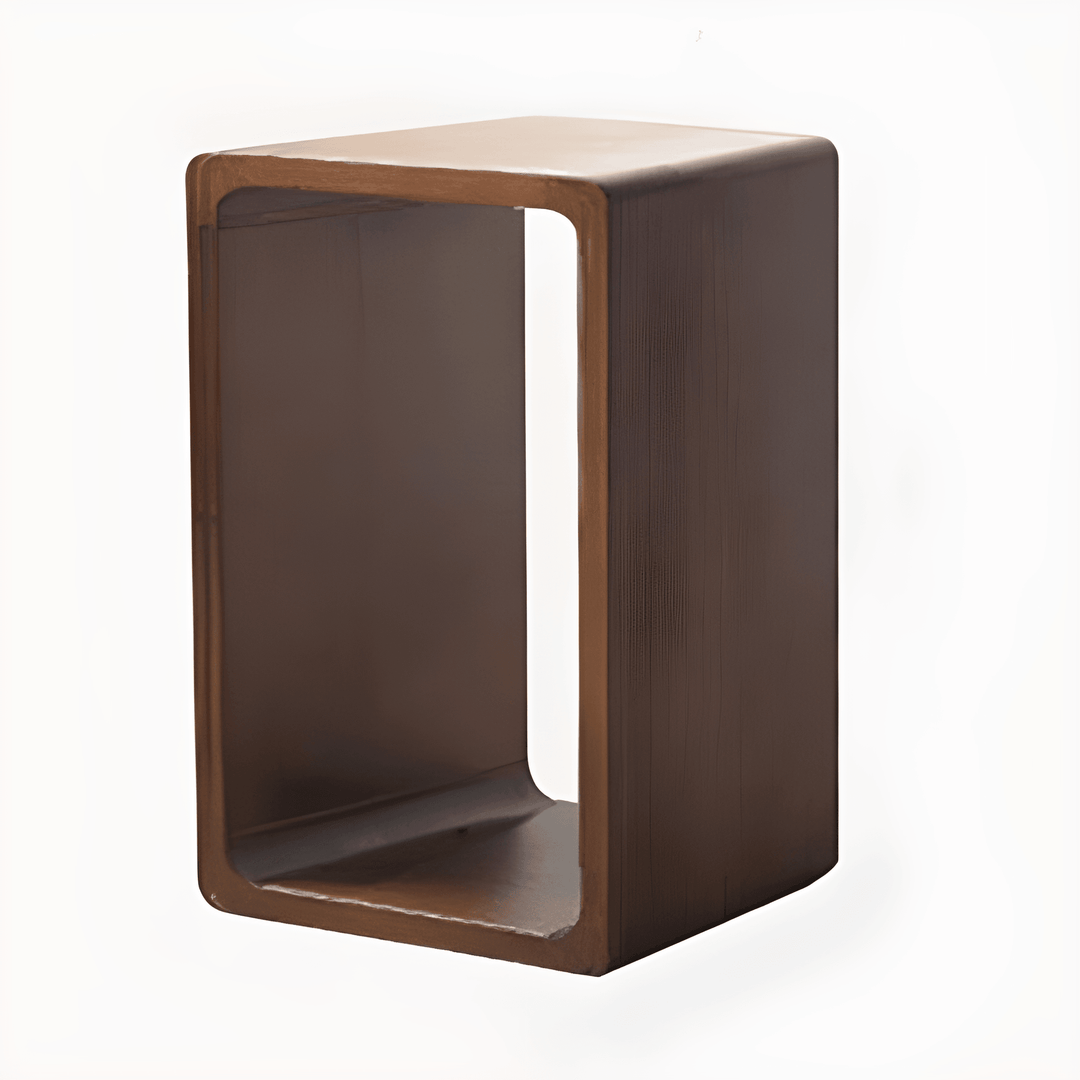 Kari Solid Wood Storage End Table - HomeCozify