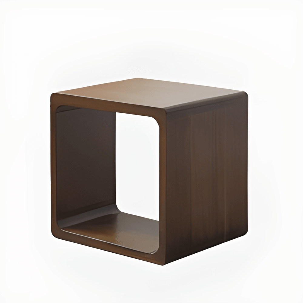 Kari Solid Wood Storage End Table - HomeCozify