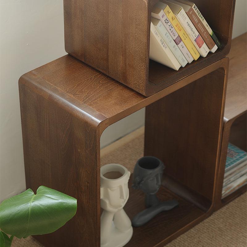 Kari Solid Wood Storage End Table - HomeCozify