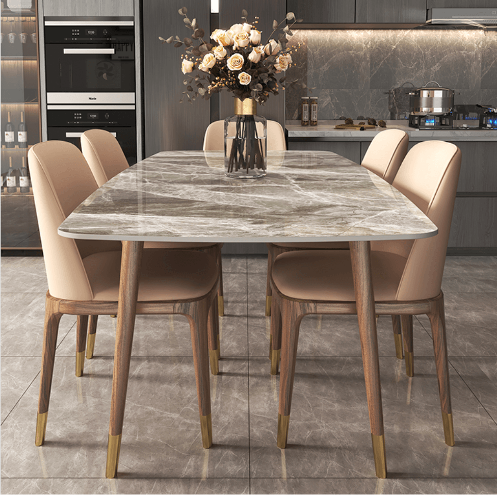 Kelsey Marble Dining Table - HomeCozify