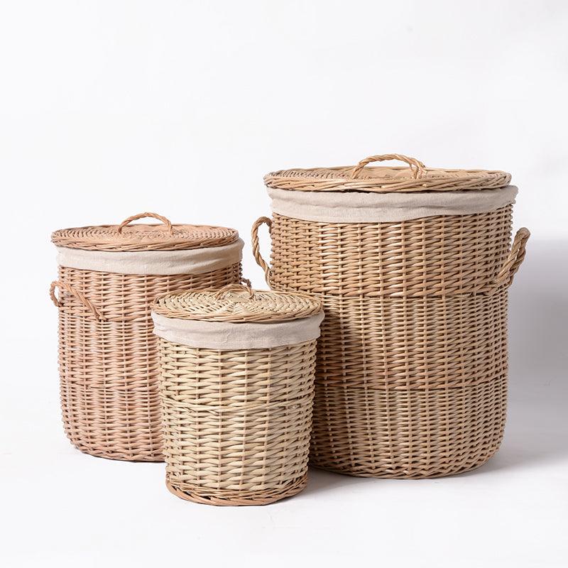 Kolos Rattan Laundry Basket(set of 3) - HomeCozify