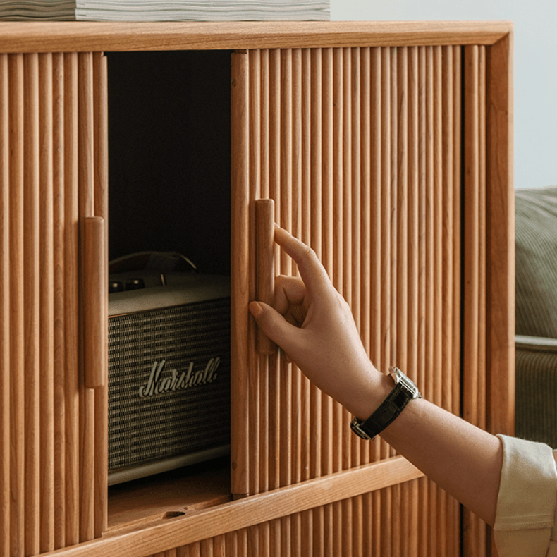 Lilianna Wood Bookcase & Cabinet - HomeCozify