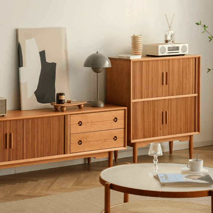 Lilianna Wood Bookcase & Cabinet - HomeCozify