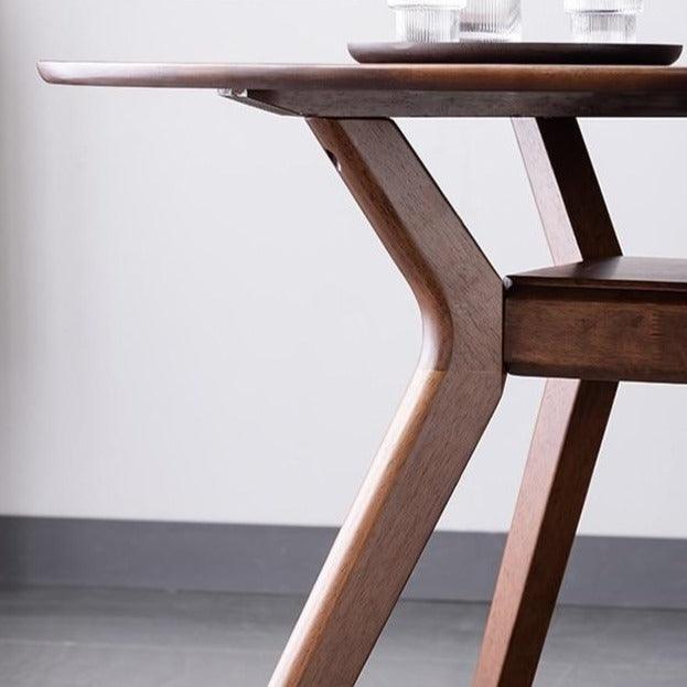 Lipot Solid Wood Dining Table - HomeCozify