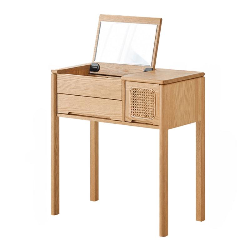 Lucia Solid Wood Vanity Table & Stool - HomeCozify