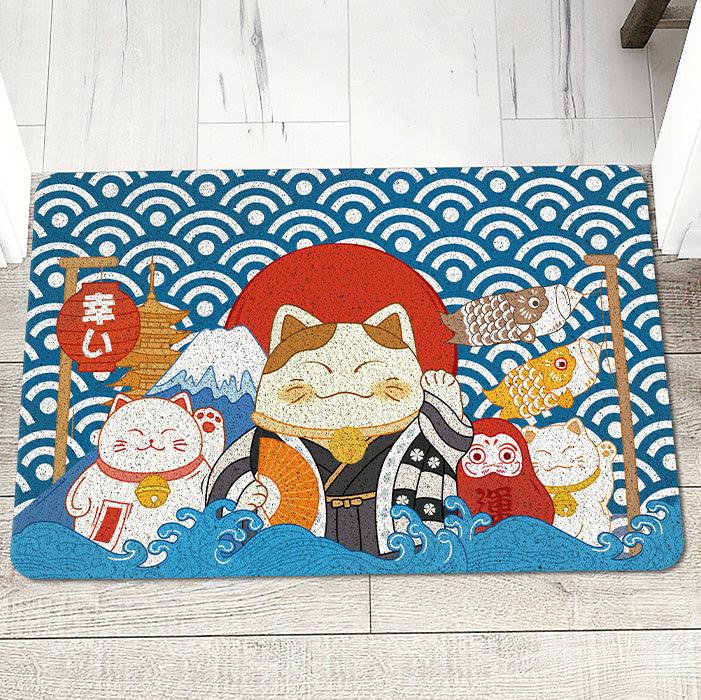 Lucky Cat Outdoor Rug - HomeCozify