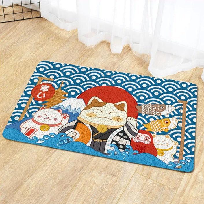 Lucky Cat Outdoor Rug - HomeCozify