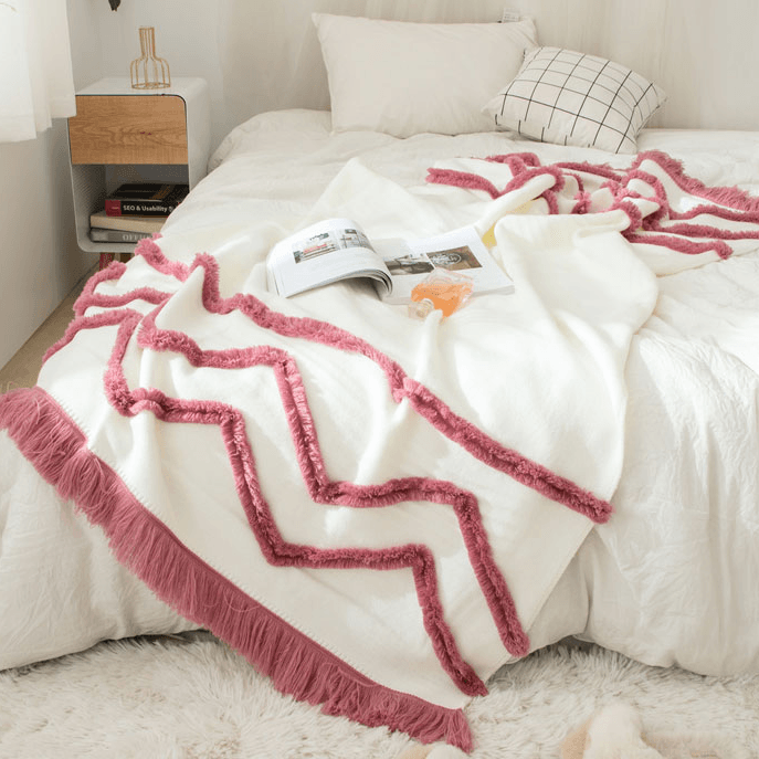 Mariya Textured Blanket - HomeCozify