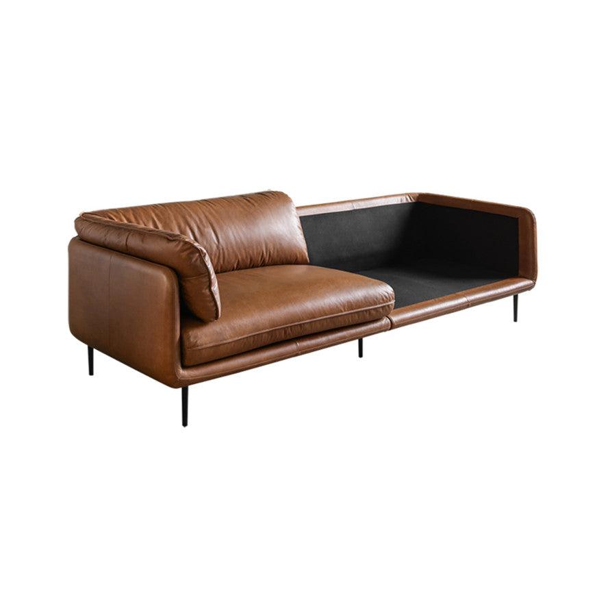 Milan Genuine Leather Sofa - HomeCozify