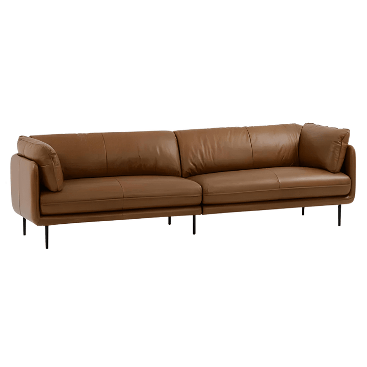 Milan Genuine Leather Sofa - HomeCozify