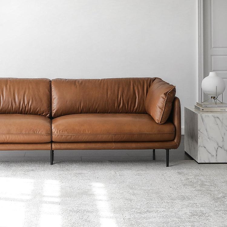 Milan Genuine Leather Sofa - HomeCozify