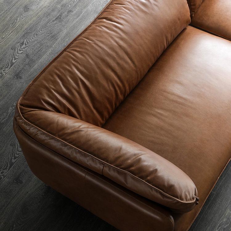 Milan Genuine Leather Sofa - HomeCozify