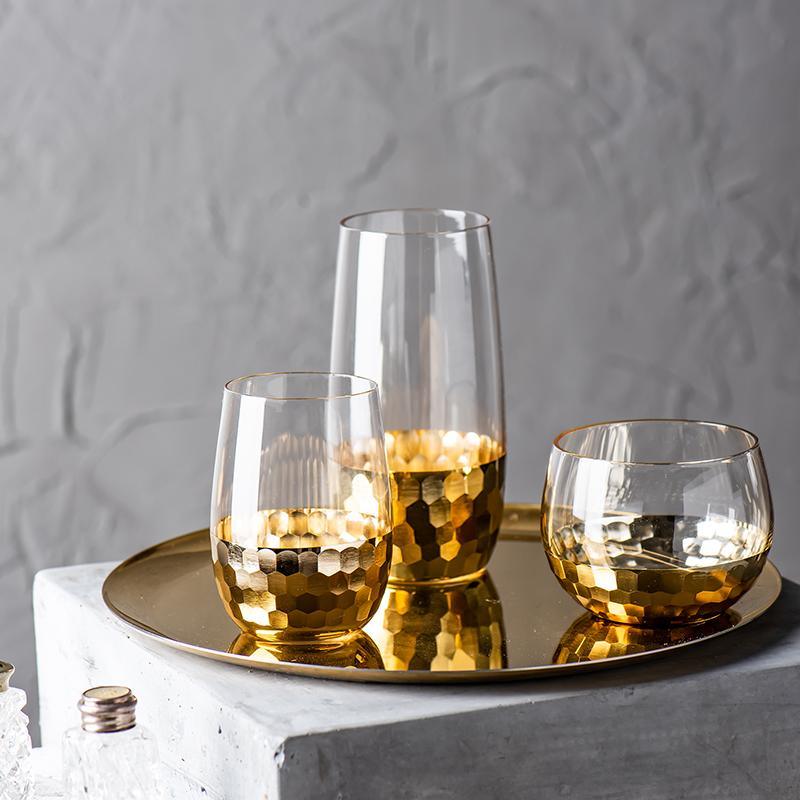 Miroslawa Handmade Golden Glass - HomeCozify
