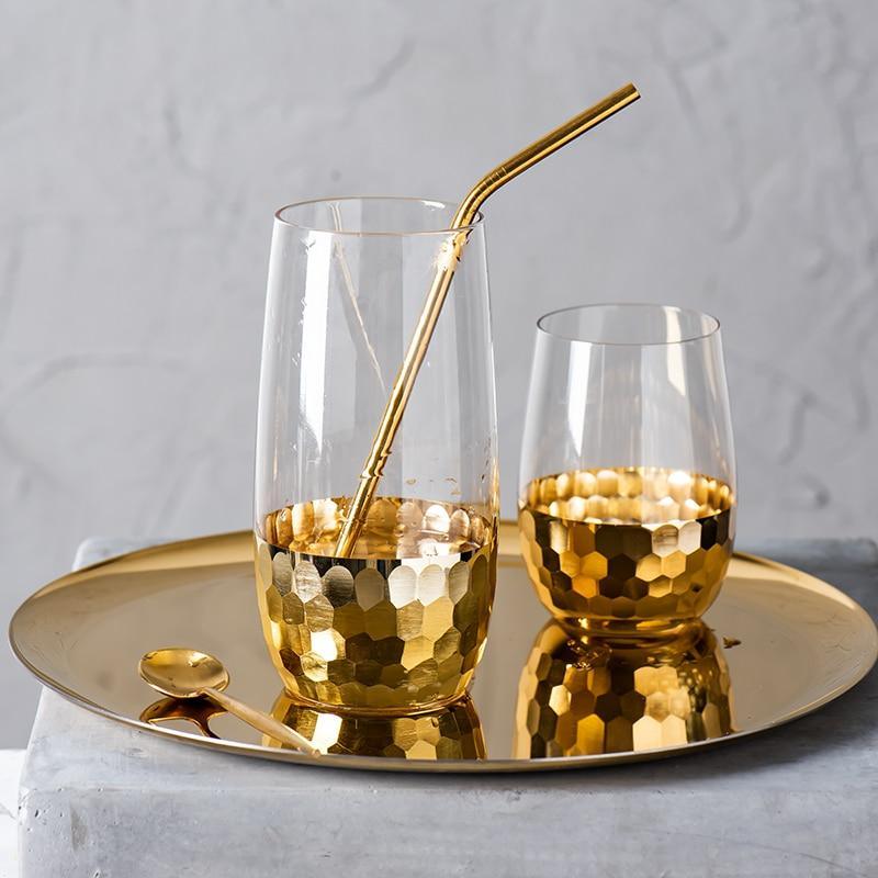 Miroslawa Handmade Golden Glass - HomeCozify