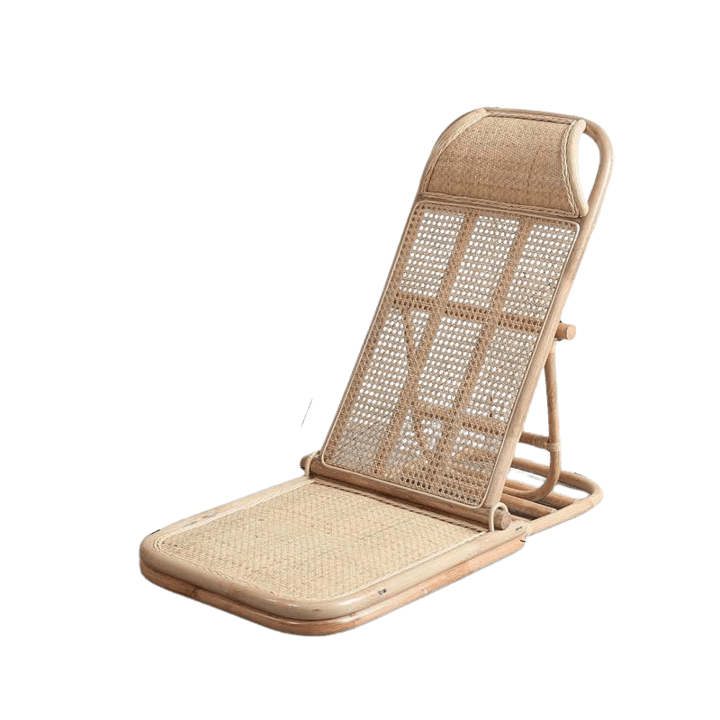 Nicollette Handmade Rattan Folding Deck Chair - HomeCozify