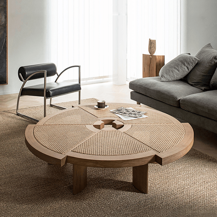 Nikolina Rattan Coffee Table - HomeCozify