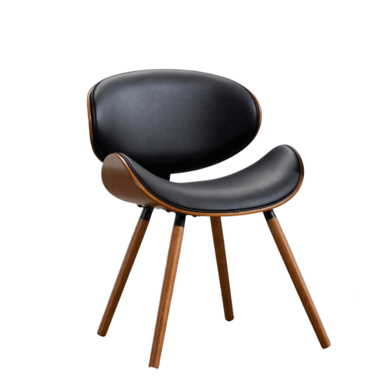 Nordic Dining Chair With Leather Cushion - HomeCozify