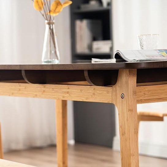 Oleg Organic Bamboo Dining Table - HomeCozify