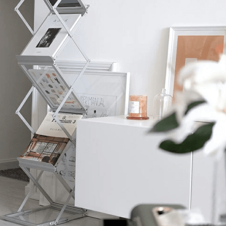 Olga Foldable Magazine Rack - HomeCozify