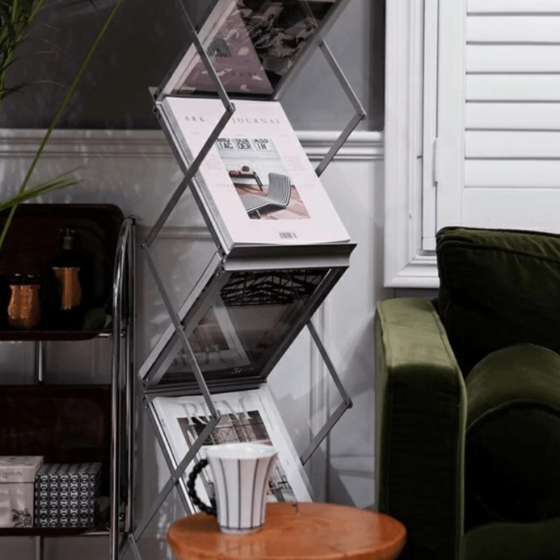 Olga Foldable Magazine Rack - HomeCozify