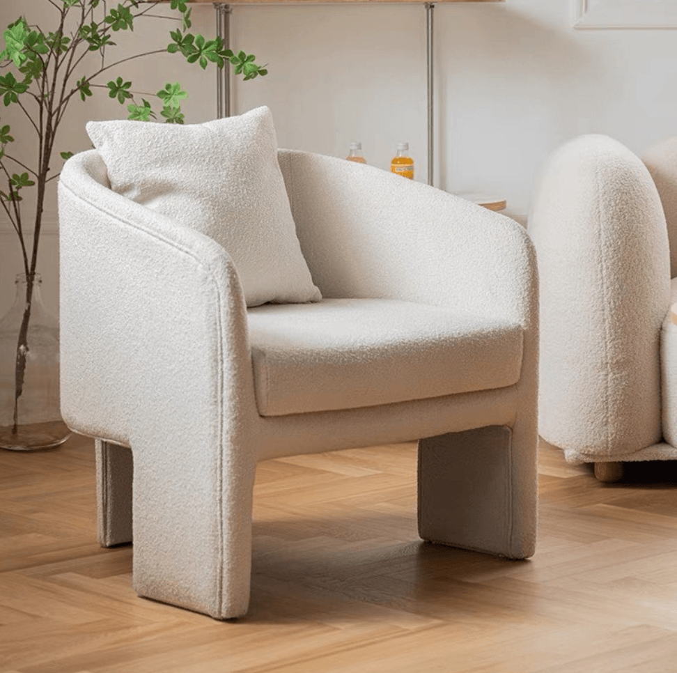 Paloma Boucle Armchair - HomeCozify