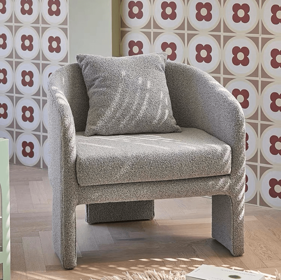 Paloma Boucle Armchair - HomeCozify